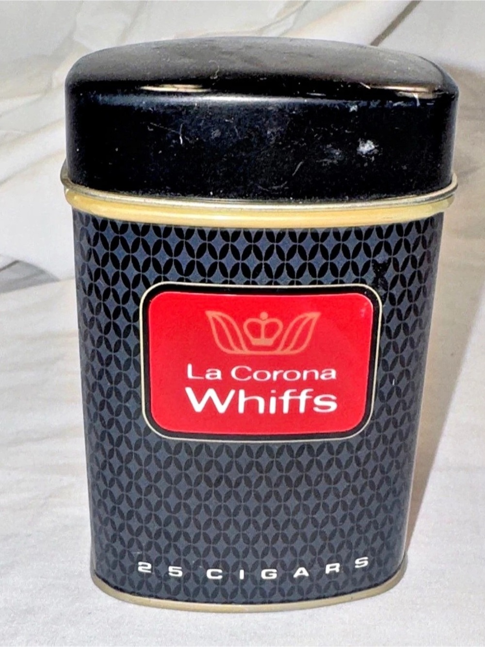 La Corona Whiffs 25 Cigar Tin Black & Gold